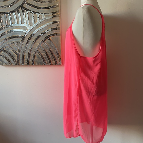 Pink Chiffon Summer Beach Dress - Picture 5 of 9